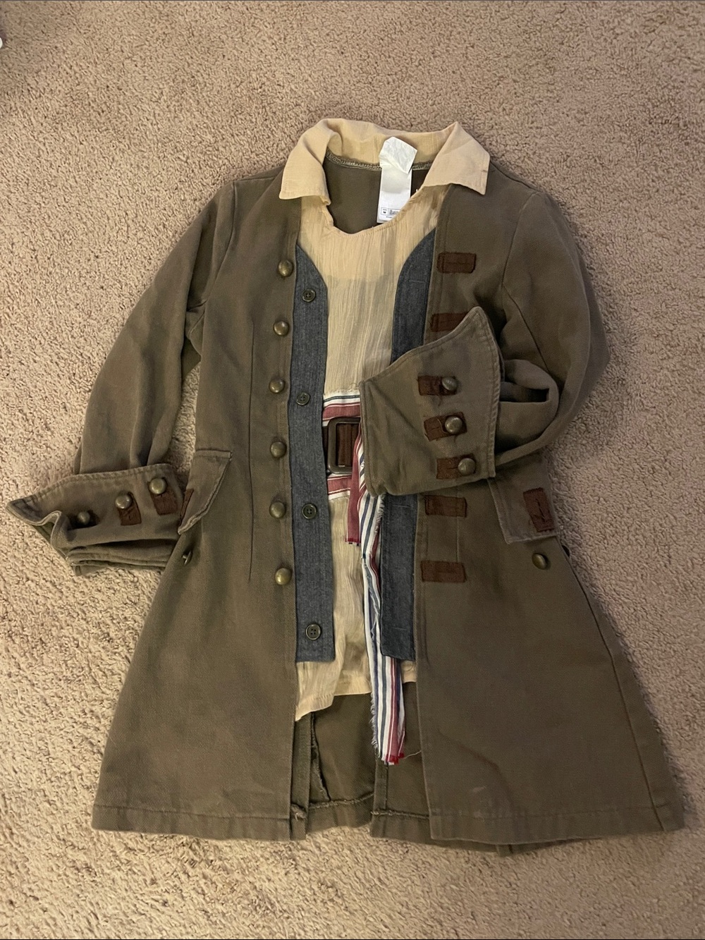 Disney Captain Jack Sparrow jacket and pants Size M